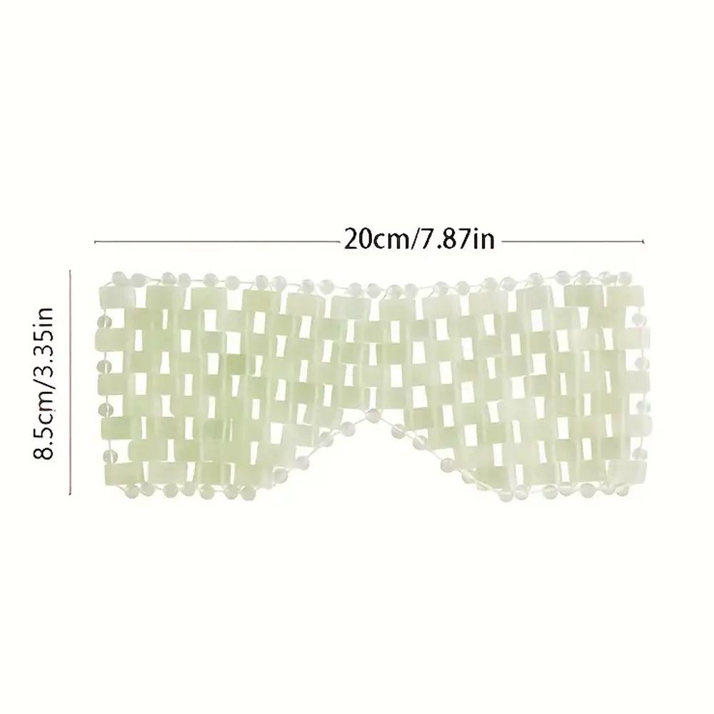 New Rose Quartz Jade Eye Mask Massager Tool Natural Jade Eye Relaxation Massage Stone Skin Massage Beauty Care Tool Gift