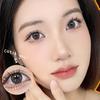 Big Black Eyes 2Pcs Contact Lens 14.5MM Lens 1 Day Use MillCreek Doll Eyes Graded Contact Lens Grey Silicone Hydrogel Soft and Comfortable