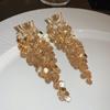Женские серьги GemChic, классные серьги-гвоздики в форме буквы U, длинные серьги с блестками и кисточками, подарок на день рождения, Рождество