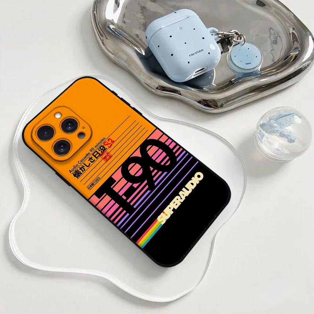 Ретро VHS Видеокассета Чехол для Телефона Чехол для Телефона Для Iphone 17 16 15 11 13 14 Pro Max X Xr Xs Max 12mini Черный Чехол