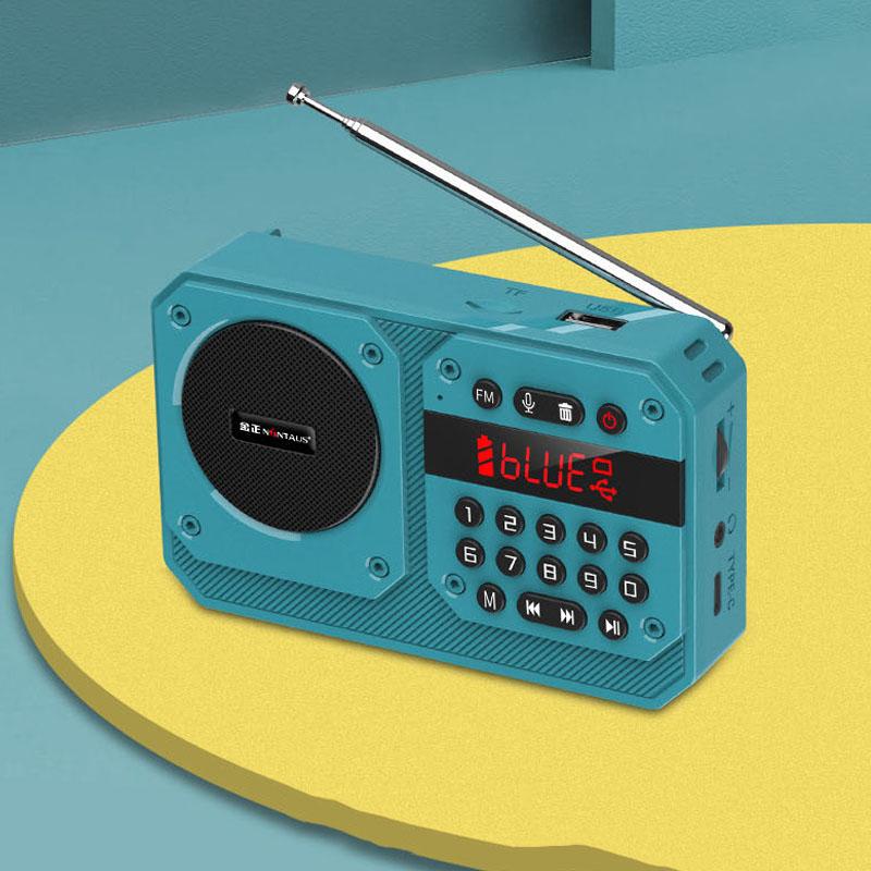 Мини Портативное FM Радио Высокочувствительный Радиоприемник Беспроводной Hifi Bluetooth Динамик с Микрофоном Поддержка Записи TF USB Воспроизведение
