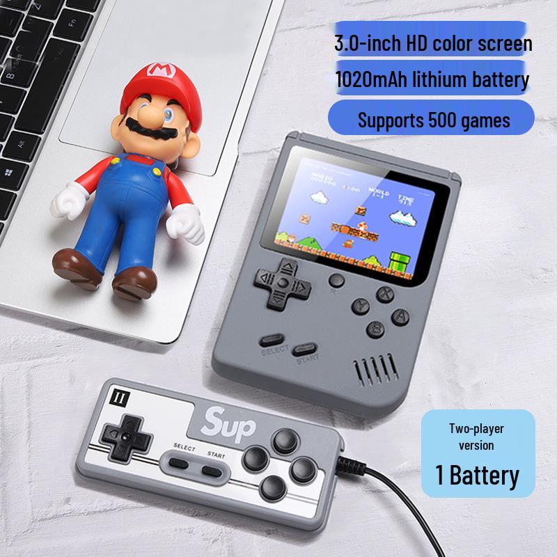 Новая портативная игровая консоль SUP Retro: Ностальгическое классическое игровое устройство для детей, портативное и выполненное в старомодном русском дизайне.