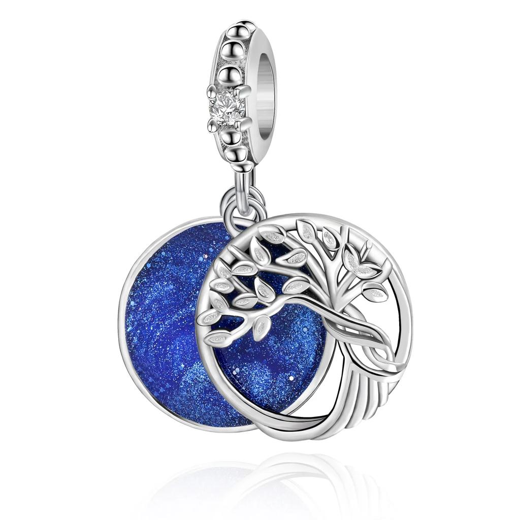 Оригинальные медные синие шармы Бабочка Цветок Сердце Рыба Серьги Бусины Для Ожерелья DIY Браслет Подарок Ювелирные Изделия