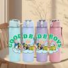 1PC Good Boys Group Cartoon 750ml Color Plastic Sports Water Bottle Leakproof Flip Straw Lid Suitable for Sports Office Home Use