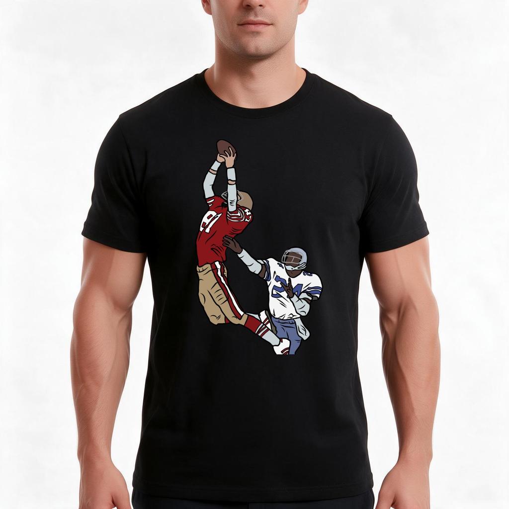 Dwight Clark The Catch Tshirt Summer Casual Cotton Tee Oversized Streetwear Tops Vintage Graphic Print Unisex Unisex Unisex