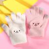 Cycling Student Plush Men Women  Gloves Knitted Gloves Full Finger Warm Mittens