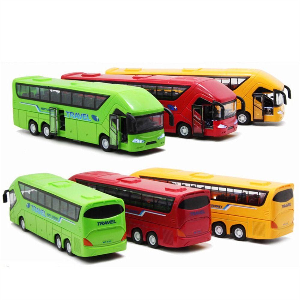 Music Car Bus Model Educational Toys Bus Toy Bus Model Car Toy Long-distance Bus Double Decker Bus