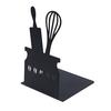 Metal Book Ends for Shelves Black Kitchen Essentials Design Bookends for Home Office Decor Heavy Duty Non-skid Book Ends Stationery Supplies