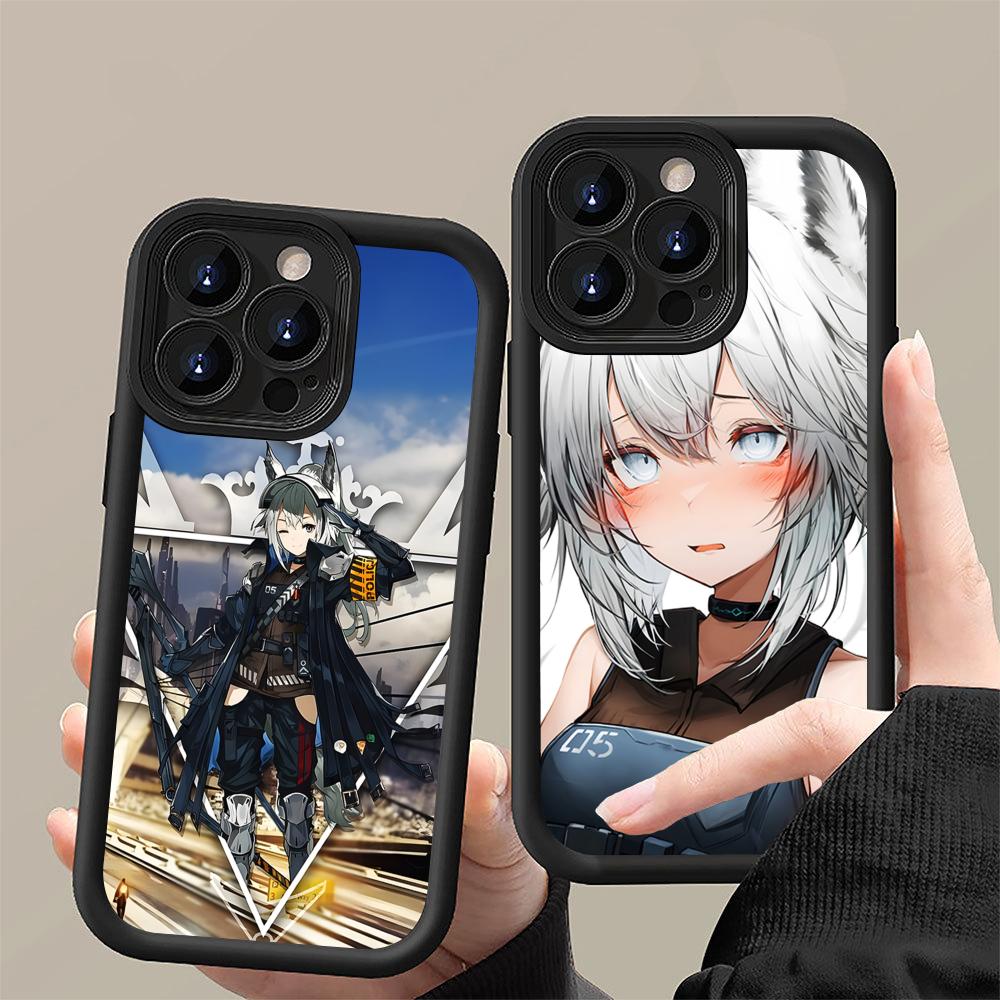 Arknights Grani Утолщенный ТПУ Чехол для Мобильного Телефона для iPhone 17 16 15 14 13 12 11 Air Pro Max Plus Цветная Крышка