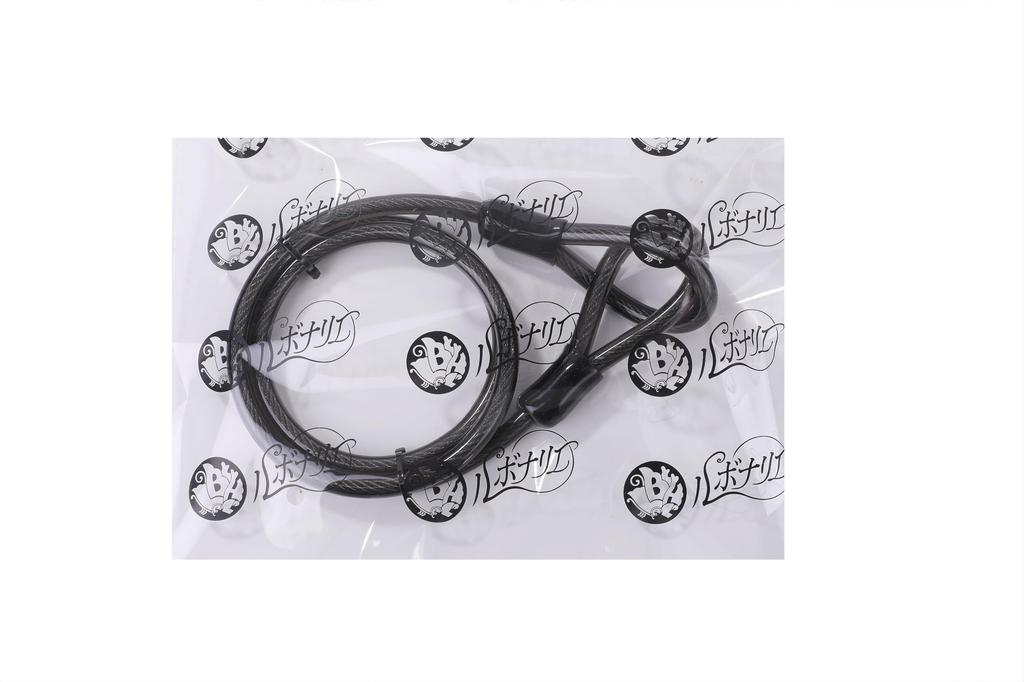 Rubonarie Bicycle Extension Cable, 1.2m, 10mm Thickness, Anti-Theft (Black)