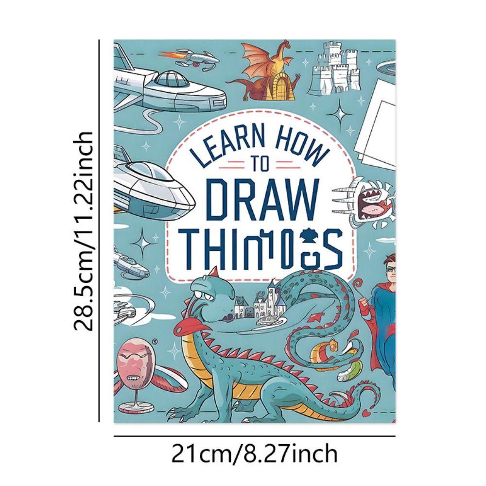 Travel Drawing Cartoon Coloring Book Enlightenment Early Education Graffiti Copy Sketch Book Stationery Doodling