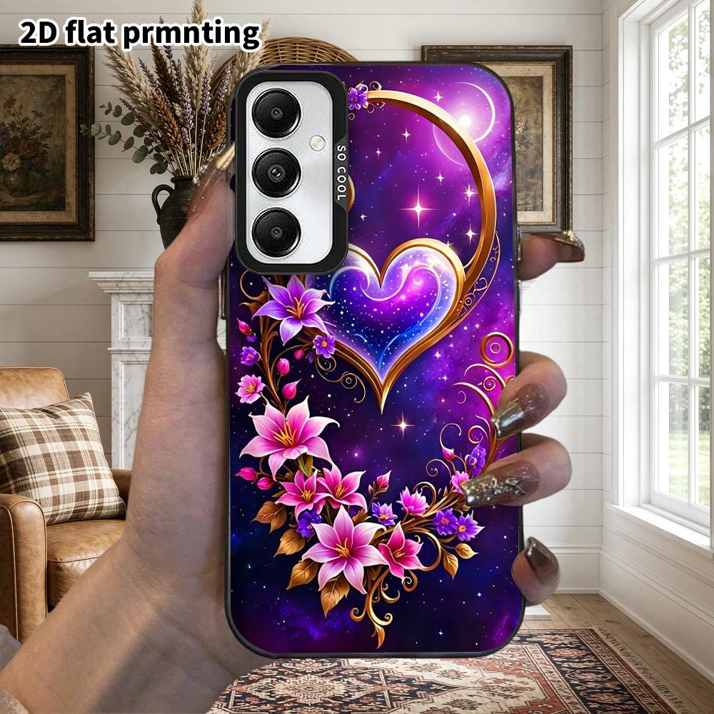 Чехол для телефона: 2D плоский защитный чехол для Samsung Galaxy A34 A35 M05 M06 S20 S22 S21 FE Plus 5G, стиль для пары, звездное сердце лилия, рождественский и хэллоуинский gi