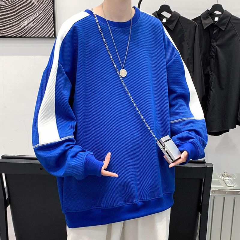 Свитер с длинными рукавами, мужской весенний мужской свободный свитер с круглым вырезом, Джокер