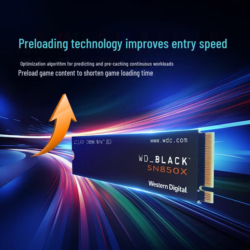 WD Черный игровой SSD SN850X NVMe PCIe 4.0