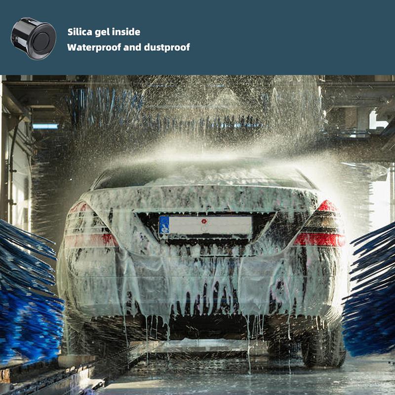 Комплект датчиков парковки Автомобильный парктроник ЖК-дисплей с подсветкой Радар заднего хода Система мониторинга 4 датчика 22 мм 12 В 8 цветов