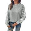 Women's Cute Bow Sweatshirt Oversized Crewneck Comfy Long Sleeve Pullover Top Casual Loose Sweatshirts Y2K Clothes