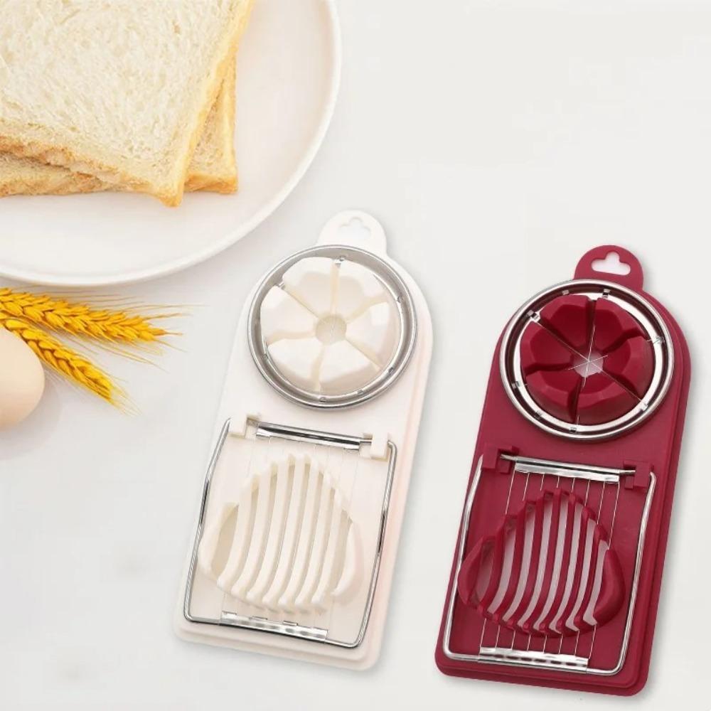 Multifunctional Egg Slicer Sectioner PP Cutter Mold New Egg Cutter