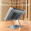 New Rotatable Laptop Metal Stand Laptop Stand with Cooling Fan 360° Rotating Base Foldable & Portable Desktop Laptop Riser Stand