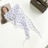Spring and summer sweet pastoral small scarf floral printing imitation silk rhombus towel versatile temperament neck protection