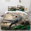 Dinosaur Duvet Cover Set King Queen Size For Kids Boys Girls Polyester Bedding Set Cartoon Wild Animals Pattern Comforter Cover