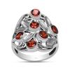 Кольцо с натуральным гранатом 4X4 мм, круглый драгоценный камень, стерлинговое серебро 925 пробы, филигранный дизайн, кольцо для женщин и девочек