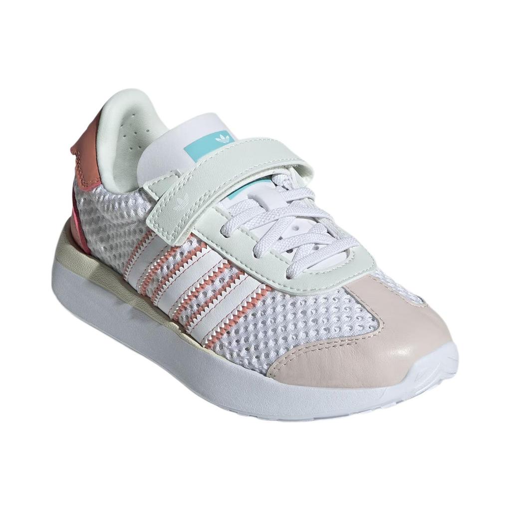 Adidas Originals Country Xlg Comfortable Versatile Low Top Kids Casual Shoes Kids Casual Shoes White Brown Pink IF6898