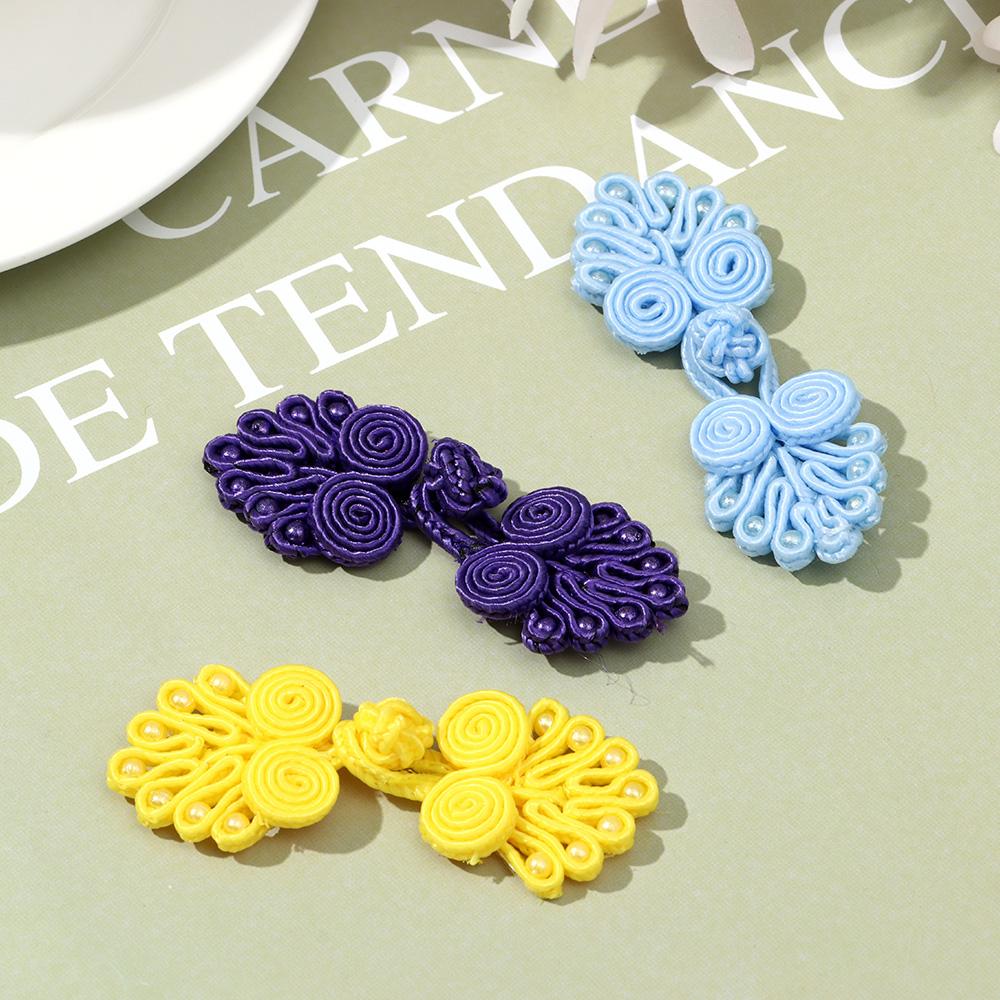 5Pcs Handcraft Invitation DIY Chinese Knot Button Knot Fastener Cheongsam Buttons Tang Suit