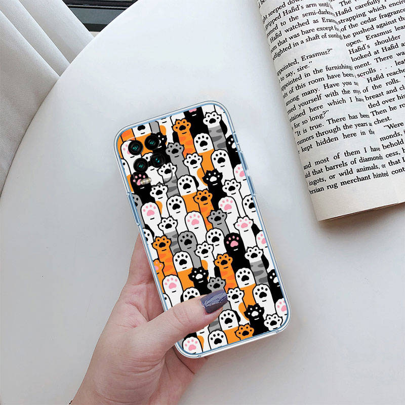 JO9 Cat Kitten Meow Phone Case for Motorola G34 G32 G31 G14 G84 G62 E32 G24 G72 G71 G73 G85 G200 G60S G60 G52 G51 G50 G42 G41 G32 G30