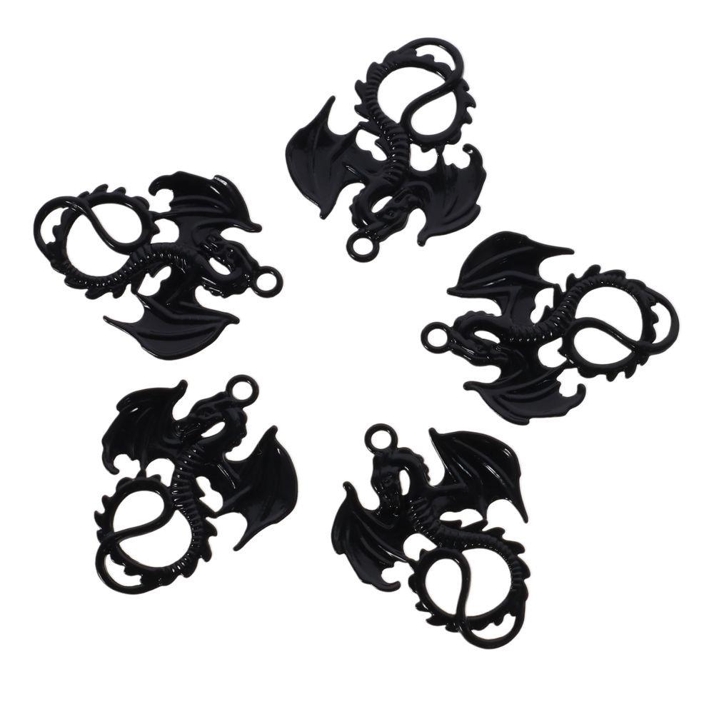 Black Dragon Pendant Alloy Tibetan Style Electroplated  Jewelry Accessories