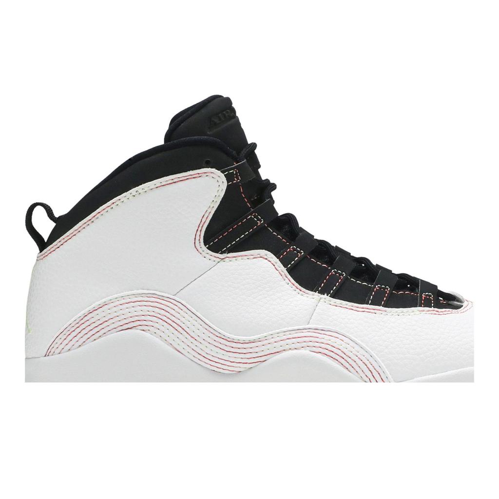 Air Jordan 10 Retro SE Grade School 'Ember Glow' (Unisex) White / Barely Volt-Black-Ember Glow Vintage Basketball Shoes BV1843 176