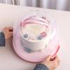 8/10 Inch Cake Container Round Cake Case Food Storage Tray Plastic Cake Box  Homemade Cake