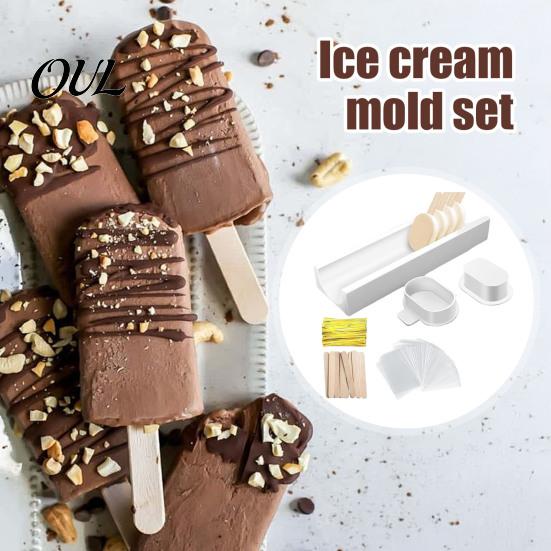 Home Baking Supplies for Parties Popsicle Mold Set, Easy DIY Shaping And Decorating Mold, Silicone Free Tray Reusable Kitchen Gadgets, Homemade