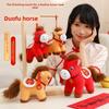 Zodiac Plush Horse Doll With Pp Cotton Filling For Festival Gifts Collection
