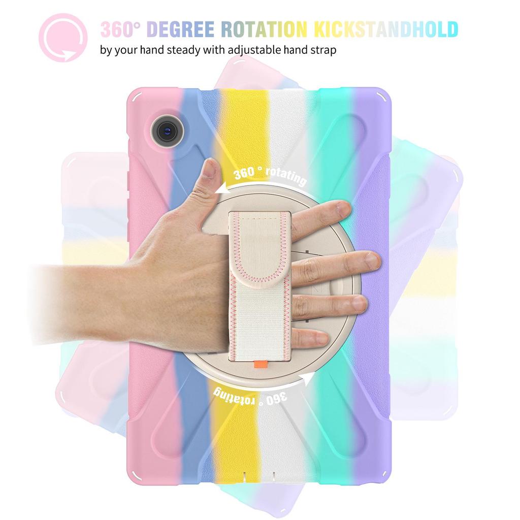 Противоударный защитный чехол для Samsung Galaxy Tab A8 10,5 дюйма (X200/X205) - Дизайн с цветовыми блоками