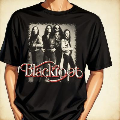 Редкая мужская футболка с коротким рукавом Blackfoot signature, все размеры