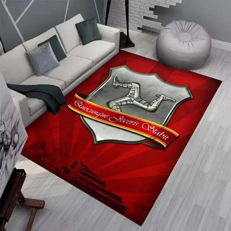 Ковры и коврики Isle of Man TT Ковер для мотоциклетных соревнований Декор для гостиной и спальни Мягкий ковер для большой площади Коврик для детской комнаты