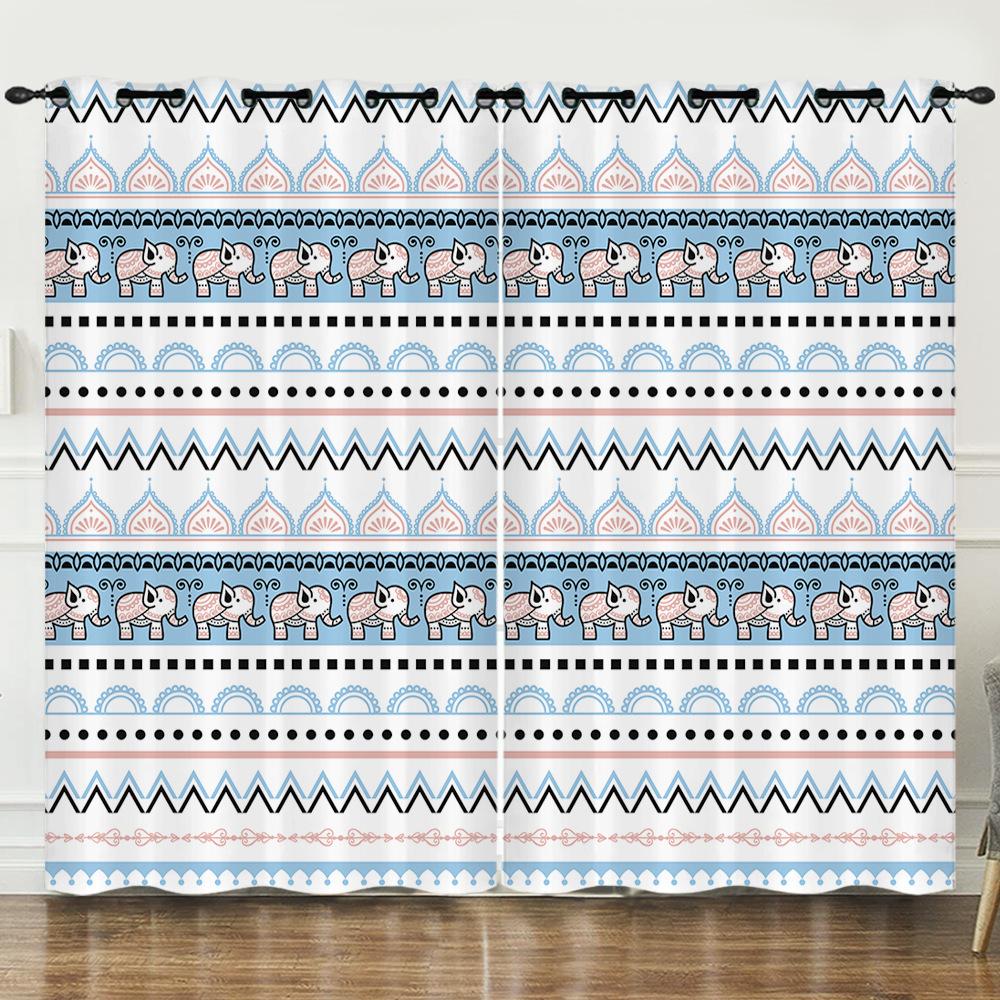 Серия 3D Fresh Printing Цифровая печать Штора Блэкаут и на люверсах