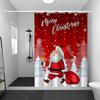 Рождественский Дед Мороз Занавеска для душа Летний Пляж Ванная комната Декоративная Занавеска для душа, Водонепроницаемая