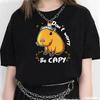 Cute Capybara Clothing T-Shirt Women Vintage Cartoon T Shirt Female Casual Anime Top Tees T Shirt Manga Women Graphic Tee Tops