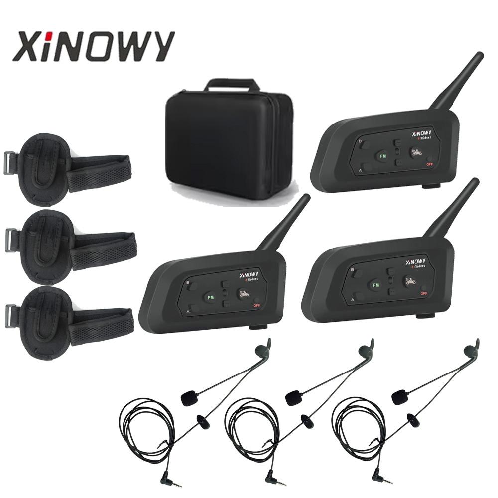 3 шт. Xinowy V4 футбольная арбитрская переговорная гарнитура 1200M полнодуплексная Bluetooth MP3 наушники беспроводные футбольные хоккейные переговорные устройства