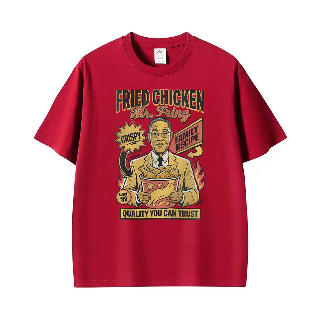 Fried Chicken Poster 1717 Retro Tv Show Food Culture Print T Shirts Unisexs Clothing Fashion Hot Sale Tshirts Summer Tops T Shirt