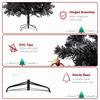N201 6ft Artificial Christmas Tree 1600 Branches Easy Assembly With Iron Bracket For Outdoor Indoor Decor
