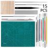 24-Piece Pottery Tool Set: Clay, Stone, Sculpture Carving Knives, Sponges, Sticks, Silicone Dotting Pens