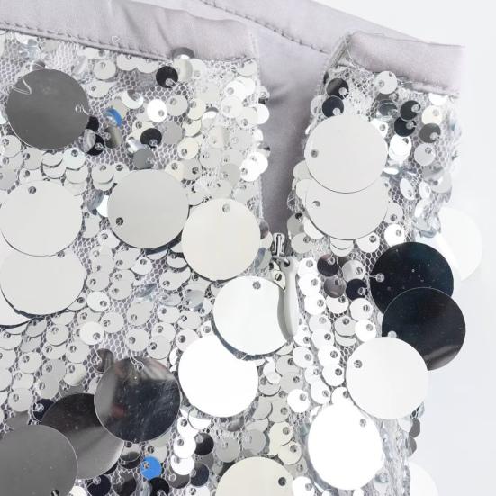 Женская юбка с пайетками, мини-юбка бодикон с высокой талией, блестящая, эластичная, короткая, для вечеринки, для выхода в свет