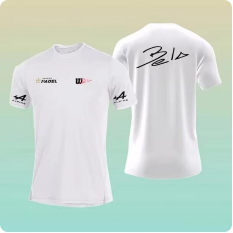 2024 Летняя Свободная Мужская Теннисная Футболка Модная Однотонная Футболка с Коротким Рукавом и Круглым Вырезом Дышащая Быстросохнущая Спортивная Футболка для Матча