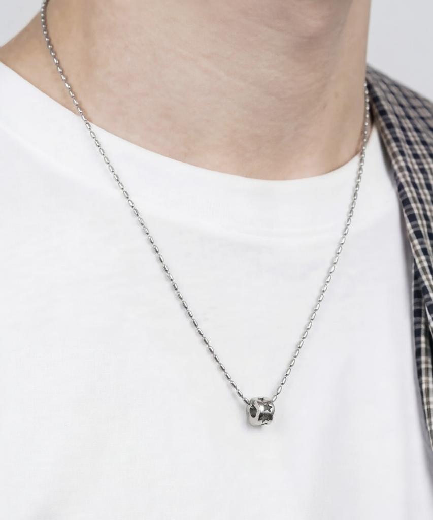 Серебряное ожерелье-кольцо Acha S.Steel Star