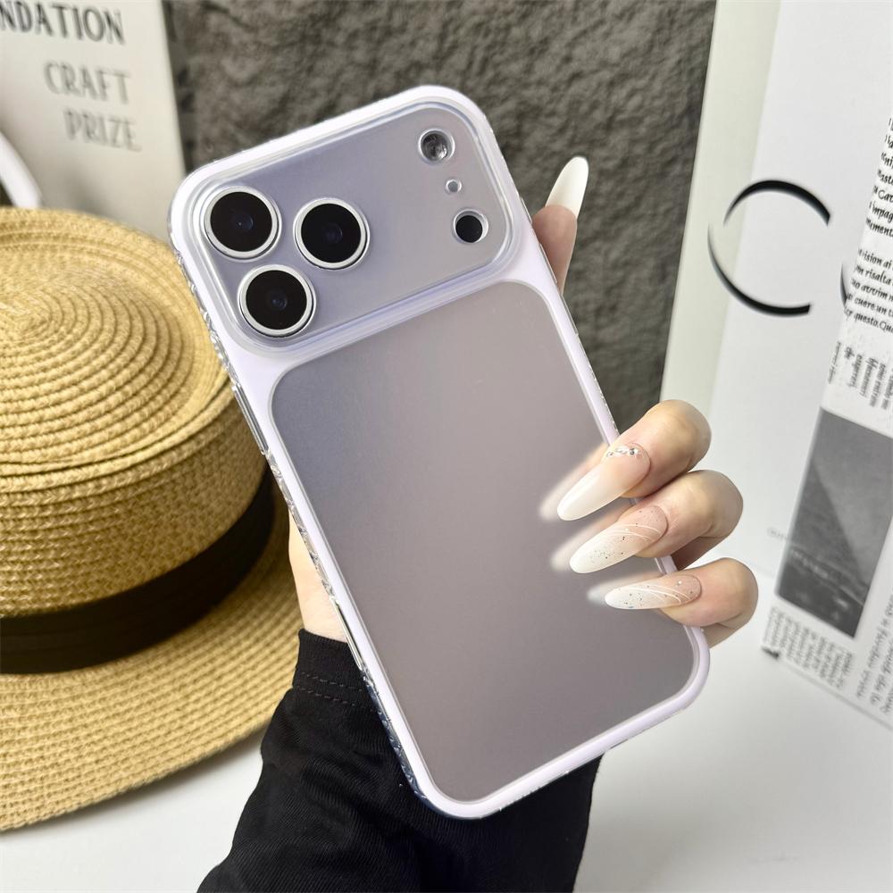 Лазерный Ультратонкий Ударопрочный Полупрозрачный Чехол для Для Iphone 17 16 1 Pro Max Plus Конфетный Макаронный Цвет Защита Камеры Задняя Крышка
