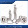 Anti-Theft 304 Stainless Steel Torx Self-Tapping Screws, Pin ST2M2.3-M5M6, Flat Head, Pointed Tail