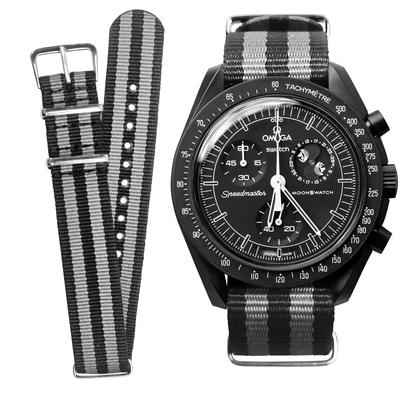 20 мм ремешок для часов Omega X Swatch Omega и Swatch Speedmaster Moon Swatch ремешок для часов нейлоновый ремешок легкая замена для мужчин и женщин [Ocdin] NATO®