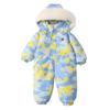 Baby Autumn Winter Ski Suit Thicken Baby Jumpsuit Warm Children Clothing Set Waterproof Hooded Boys Overalls New Baby Girls Snowsuit 2024 New